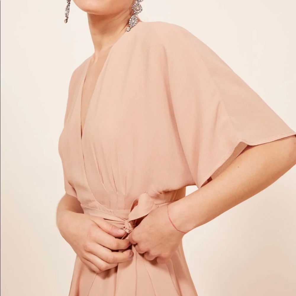 Reformation Winslow Dress in Taupe